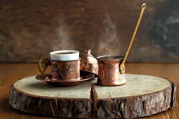 turkish coffee - türk kahvesi stok fotoğraflar ve resimler
