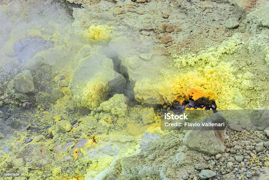 Fumaroles And Sulfur Vulcano Island Stock Photo Download Image Now