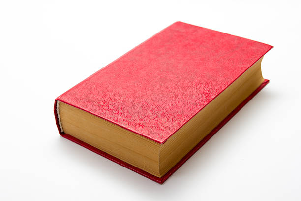 istock Blank red hardcover book on white background with copy space 508411912