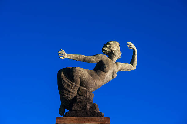 The historical Venus sculpture on the lower market place in Freudenstadt in the Black Forest, Baden-Wurttemberg, Germany, Europe