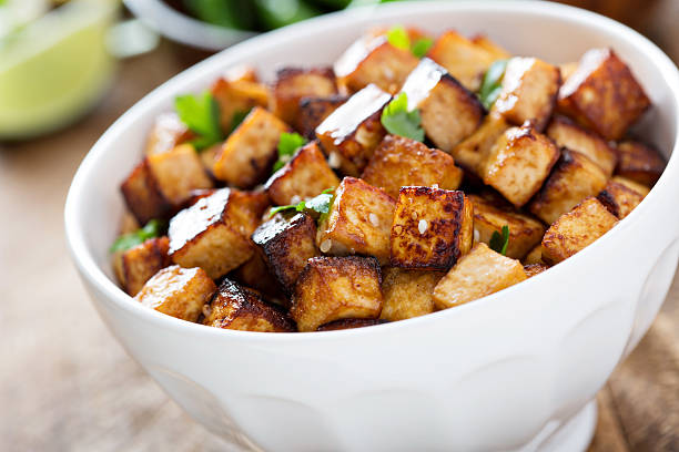 istock Stir fried tofu in a bowl 508413668