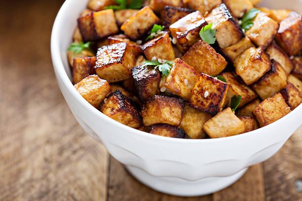 istock Stir fried tofu in a bowl 508413732