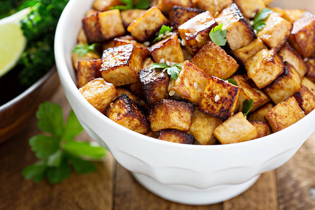 istock Stir fried tofu in a bowl 508413778