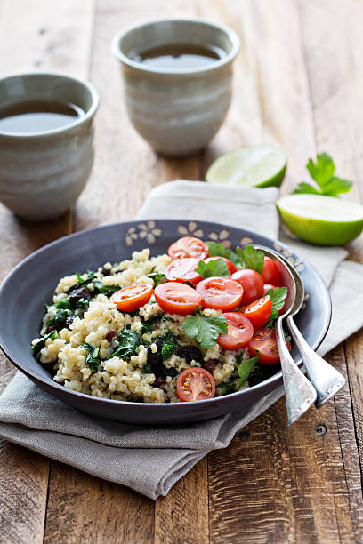 istock Warm bulgur salad with kale 508413906