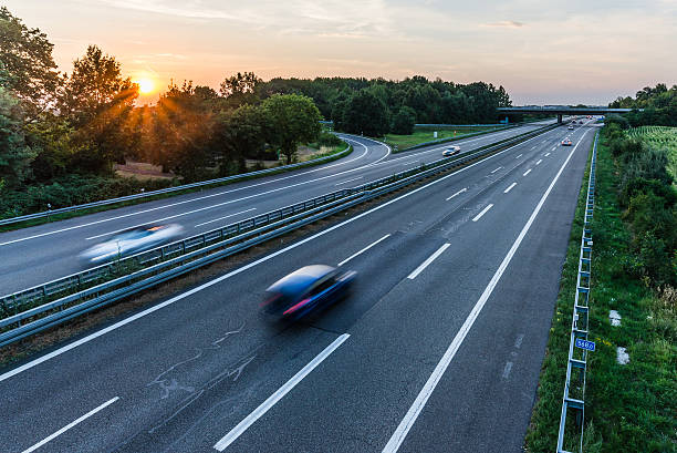 istock Long exposure of german autobahn 508415092