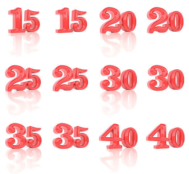 istock The numbers in the three-dimensional image 15 to 40 508416036