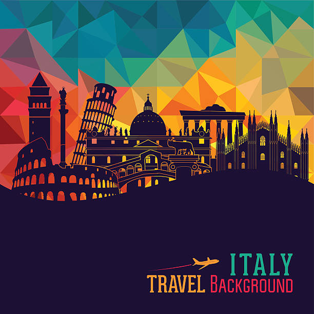 ilustrações de stock, clip art, desenhos animados e ícones de itália horizonte. ilustração vetorial - rome italy skyline silhouette