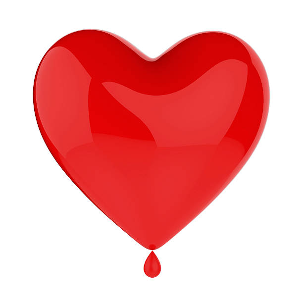 istock Heart with a drop of blood 508418792
