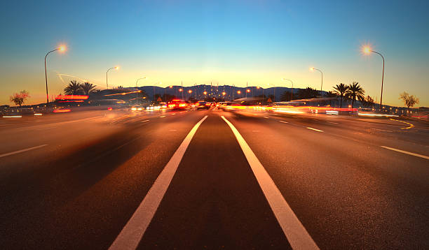 istock Evening traffic on the road 508419132