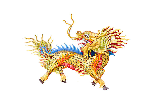 Colorful Chinese dragon-headed unicorn,horse, colorful horse, kilen, kylin, kirin, Chinese new year