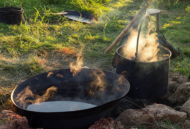 istock Cooking in the camp on open air 508419626