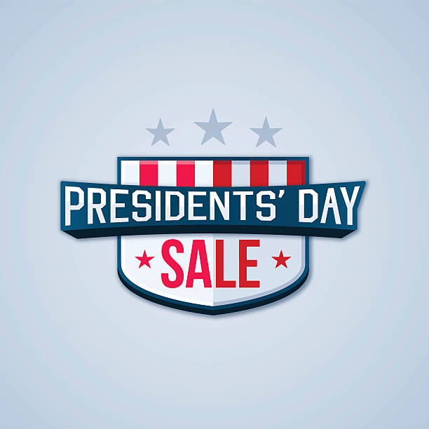 Presidents' Day Sale concept illustration. EPS 10 file. Transparency effects used on highlight elements.