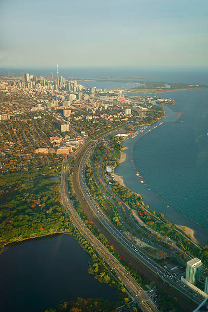 istock Toronto, Canada parkway in autumn - aerial view 508421438