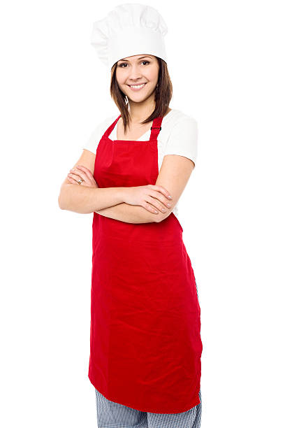 istock Young baker woman with folded arms 508422477