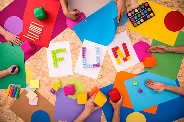 istock Fun word and colorful paper 508422832