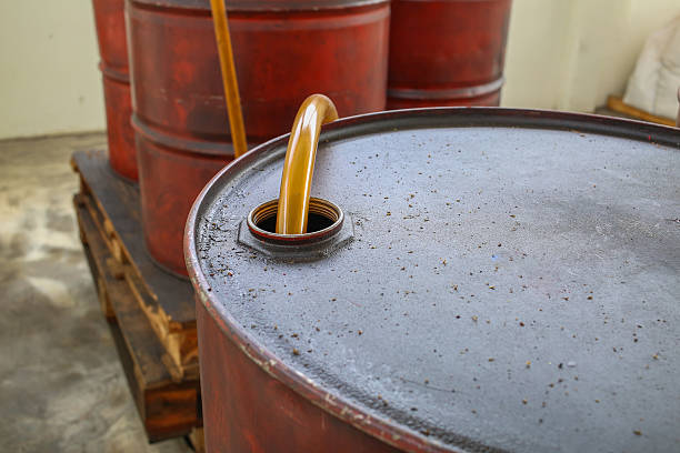 istock Chemical Storage Drums, Barrels Tank. 508423426