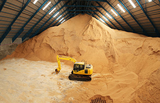 excavator w cukru surowego przechowywania - cane sugar zdjęcia i obrazy z banku zdjęć
