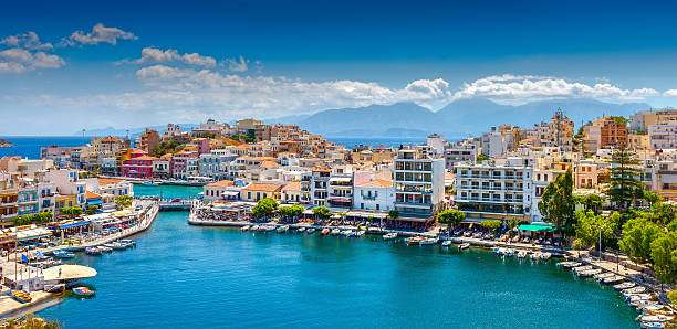 聖ニコラオス,ギリシャ、クレタ島 - クレタ島 ストックフォトと画像