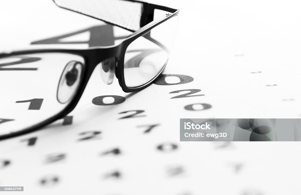 Óculos com olho gráfico - Royalty-free Alfabeto Foto de stock