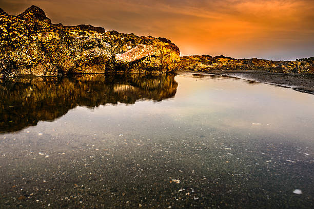 istock Sunset over rocks in beach of Panama 508427453