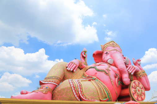 Biggest pink Ganesha in thailand