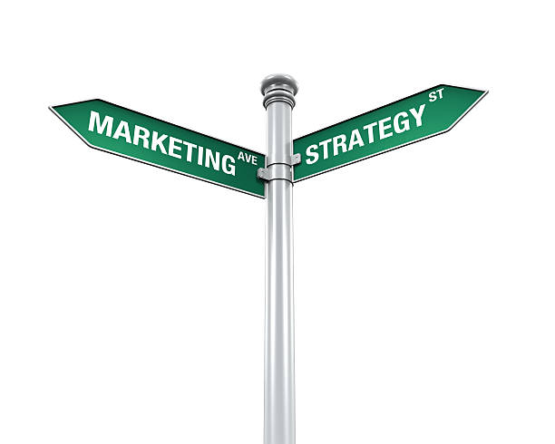 istock Sign Direction of Marketing and Strategy 508441731