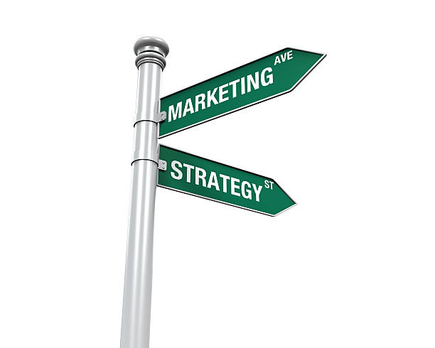 istock Sign Direction of Marketing and Strategy 508441733