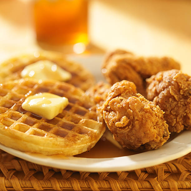 istock chicken and waffles with sweet tea 508442099