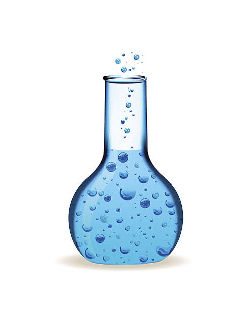 Chemistry flask vector art illustration