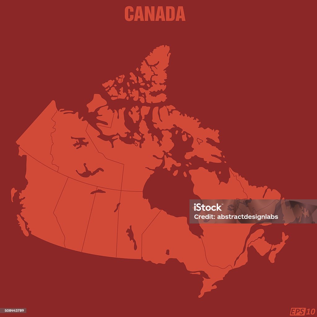 Canada Map Canada Map in vector image Alberta stock vector