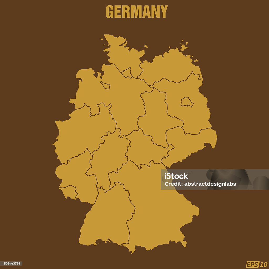 Germany Map Germany Map created in vector image Germany stock vector