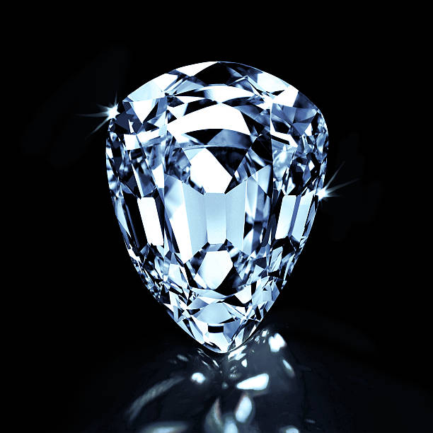 Sapphire - the stone of wisdom Studio shot of a large sparkling diamond saphire photos stock pictures, royalty-free photos & images