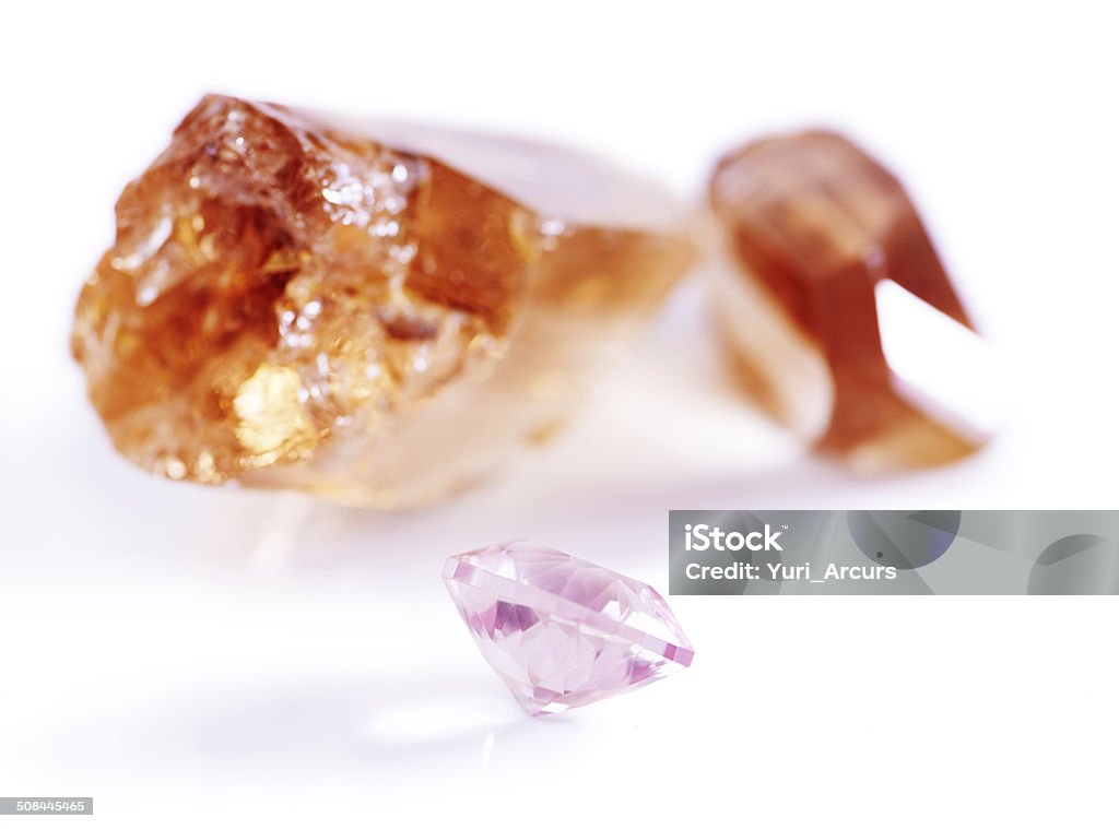 Shaping of a mineral Studio shot of precious stones Balance Stock Photo