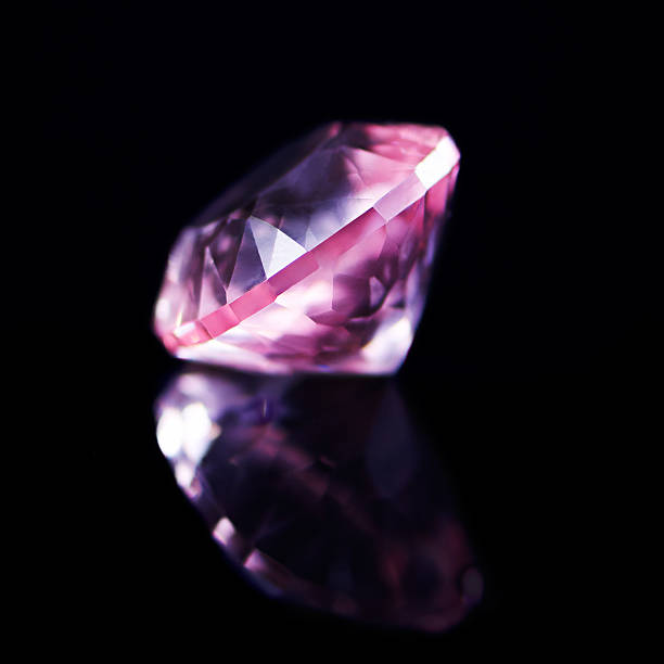 Studio shot of a large sparkling diamond