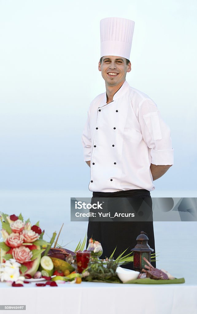 C'est un génie culinaire - Photo de Chef cuisinier libre de droits