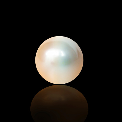 Studio shot of a large pearl