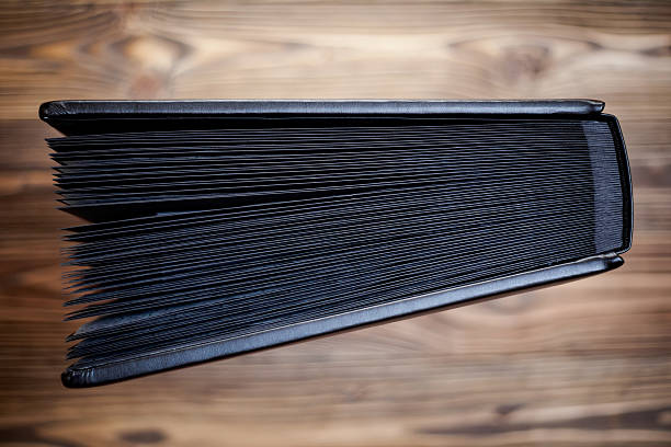 istock Opened traditional photo album 508451114