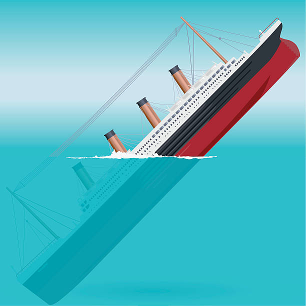 istock Sinking big ship legendary colossal boat monumental big ship symbol. 508453768