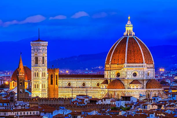 istock Duomo and Giotto's Campanile at night Florence, Italy 508455524