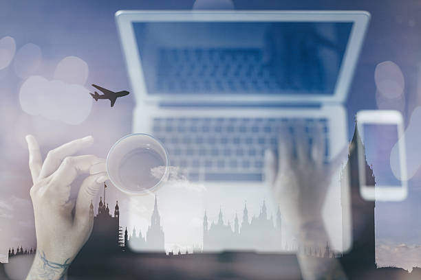 istock Vacation planning at home and Online ticket booking 508457020