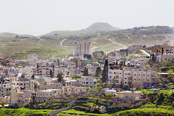 istock Bethlehem - The outlook over the settlement and Herodion 508458412