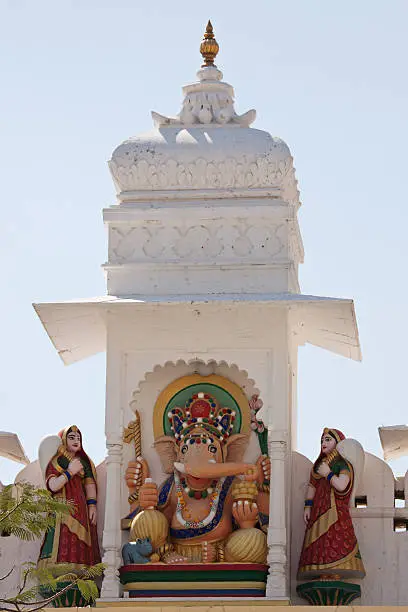 Photo of Sculptured homage to Ganesh, the Hindu elephant god