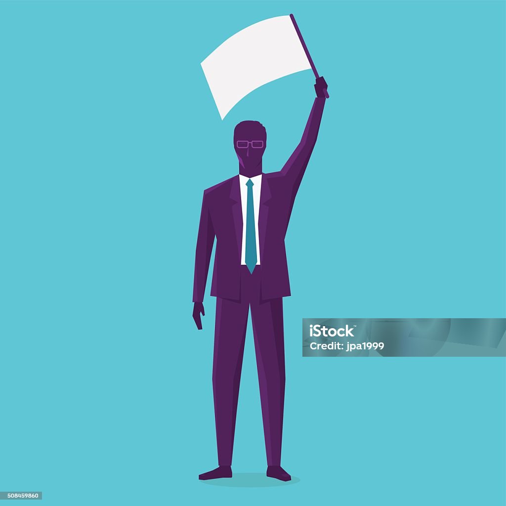 Vector Flagging Business Man Flagging Stock Illustration - Download Image Now - Adult ...