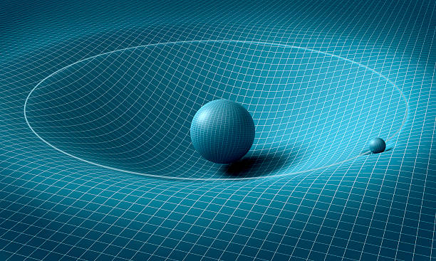 sphère touche de l'espace et du temps autour d'elle - physics photos et images de collection