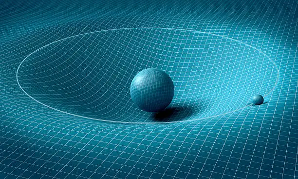 sphere is affecting space / time around it .