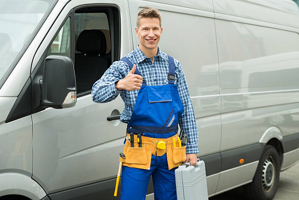 istock Repairman With Tools And Toolbox Showing Thumb Up Sign 508464198