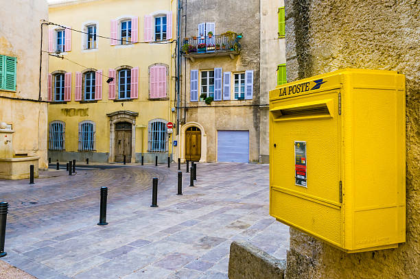 French Postbox stock photo