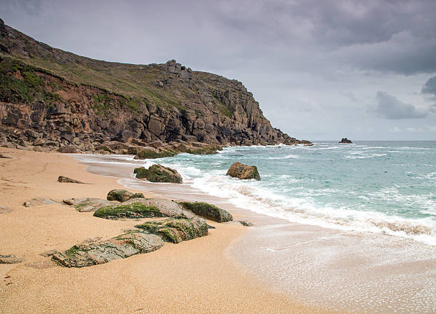 istock Porth Chapel beach near land end 508466581