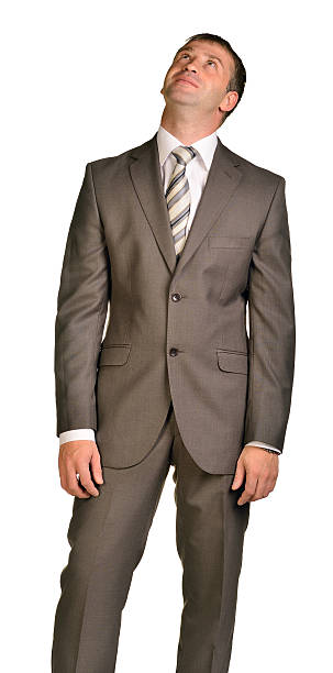 istock Joyful businessman looking up 508466669