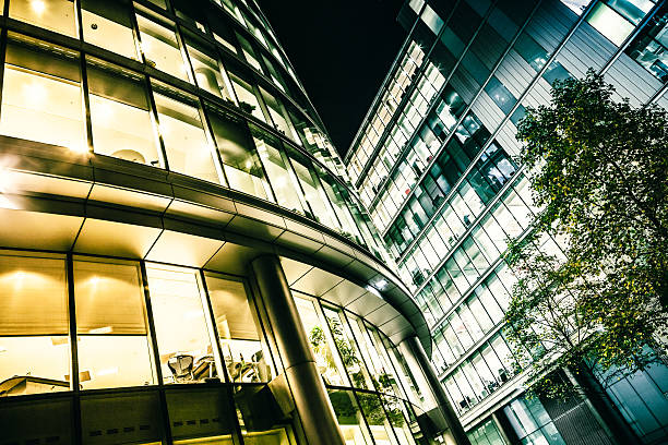 istock Office Buildings by Night, Contemporary Architecture 508466811
